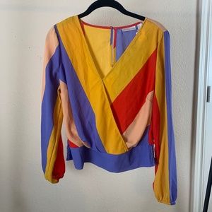 NWT New York & Company blouse stripes‎ XS